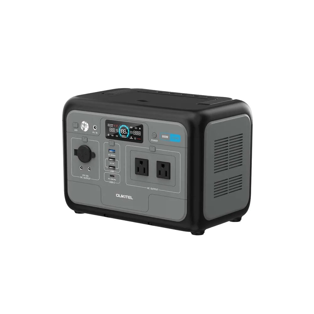 OUKITEL P800E Portable Power Station 800W | 512Wh LiFePO4 | Solar Generator