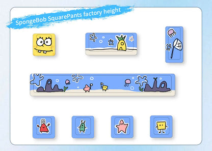 Cute Theme Keycaps 8-Piece Set – Cherry Profile, 5-Side Dye-Sub for Mechanical Keyboard