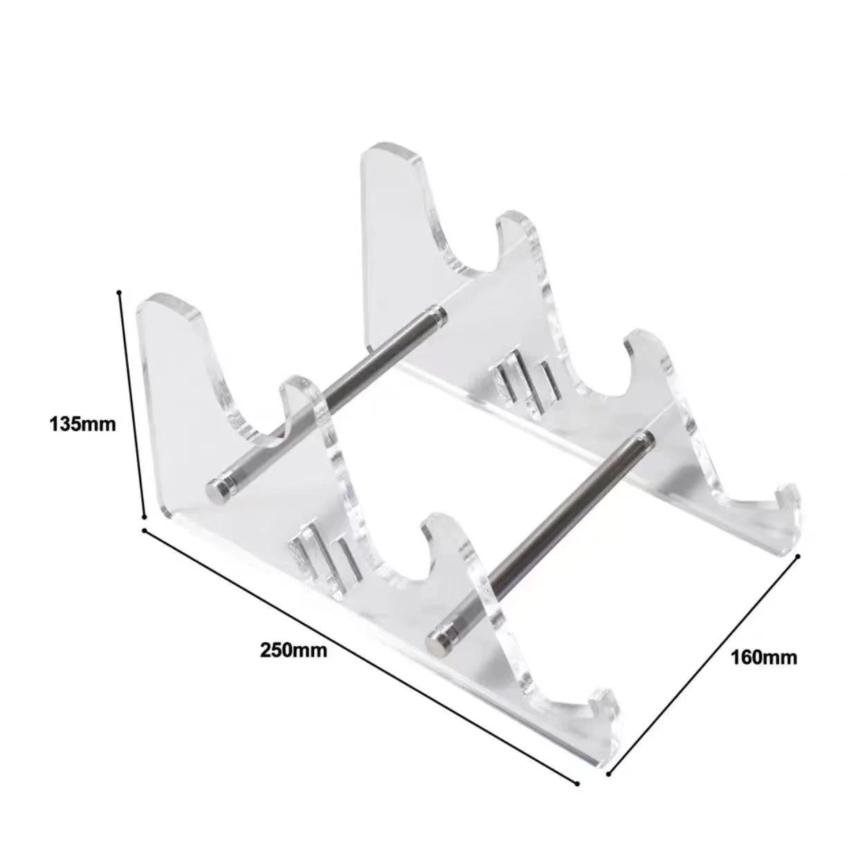 Transparent Acrylic Keyboard Display Stand – Layered Rack Holder for Mechanical Keyboards