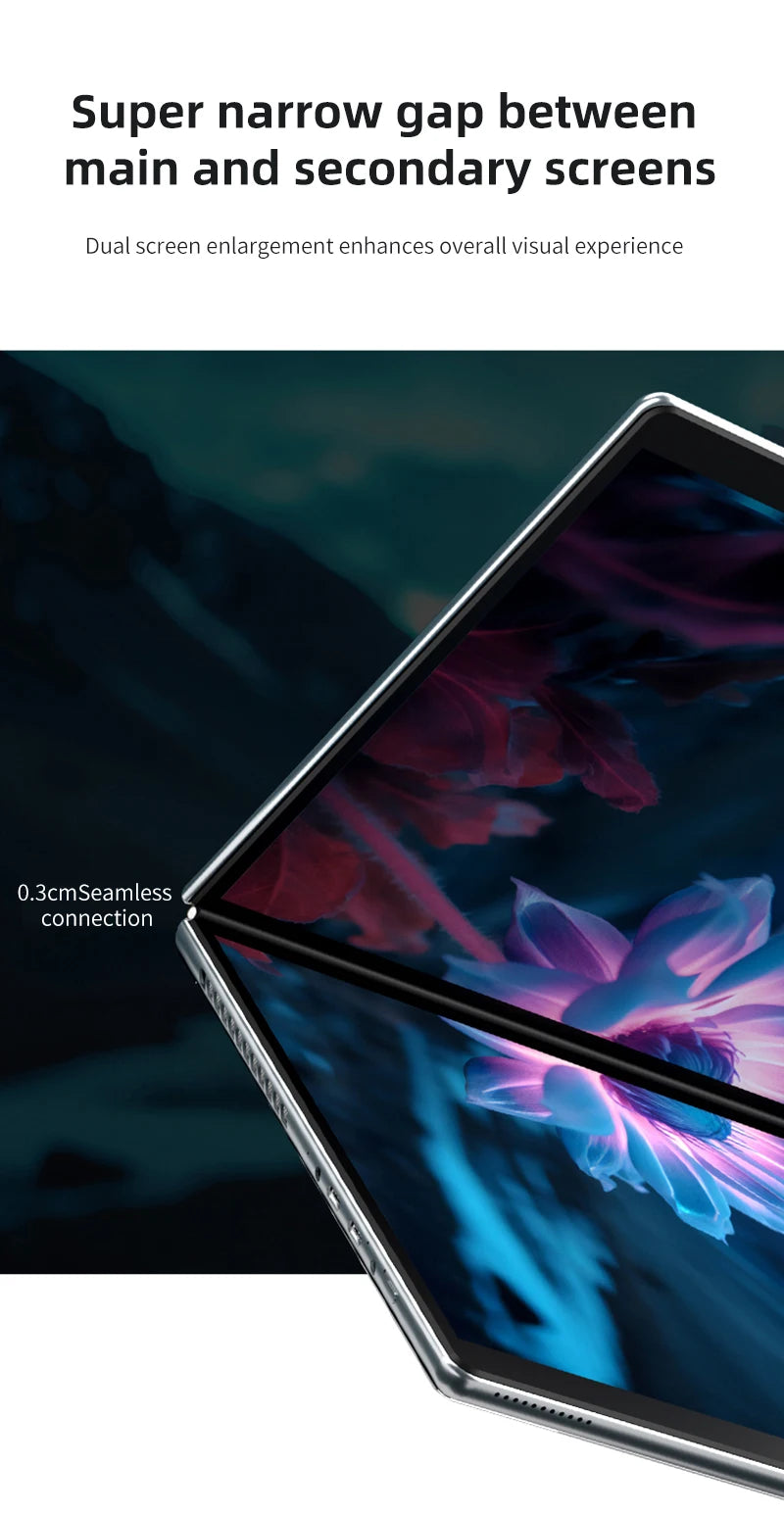 BYONE 13.5" Dual Screen 2-in-1 Touch Laptop | Intel N100 | 16GB DDR5 | Up to 2TB SSD | 2.5K UHD | 9000mAh | 180° Foldable