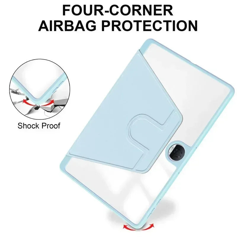 360° Rotating Luxury Flip PU Leather Case for OnePlus Pad Go / OPPO Pad Neo Air 2 11.4"