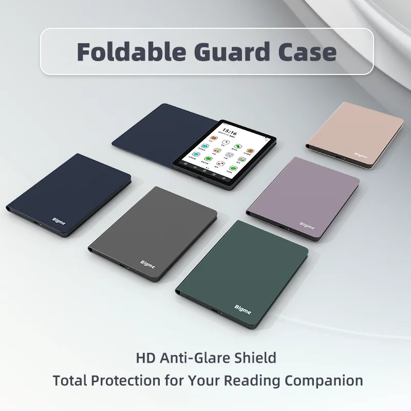 Bigme B6 Protective Case – Faux Leather Folio Cover for B6 E-Reader, Drop & Dust Resistant