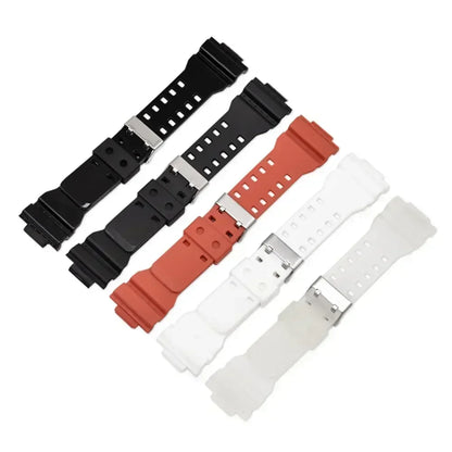 Silicone Replacement Watch Strap for Casio G-Shock GA-100/110/200/400/700 – 16mm Resin Band