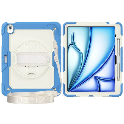 WeFor Heavy Duty iPad Case – Screen Protector, Shoulder Strap & Pencil Holder for iPad 11 A16, Air 11 & Air 13 M3 (2025)