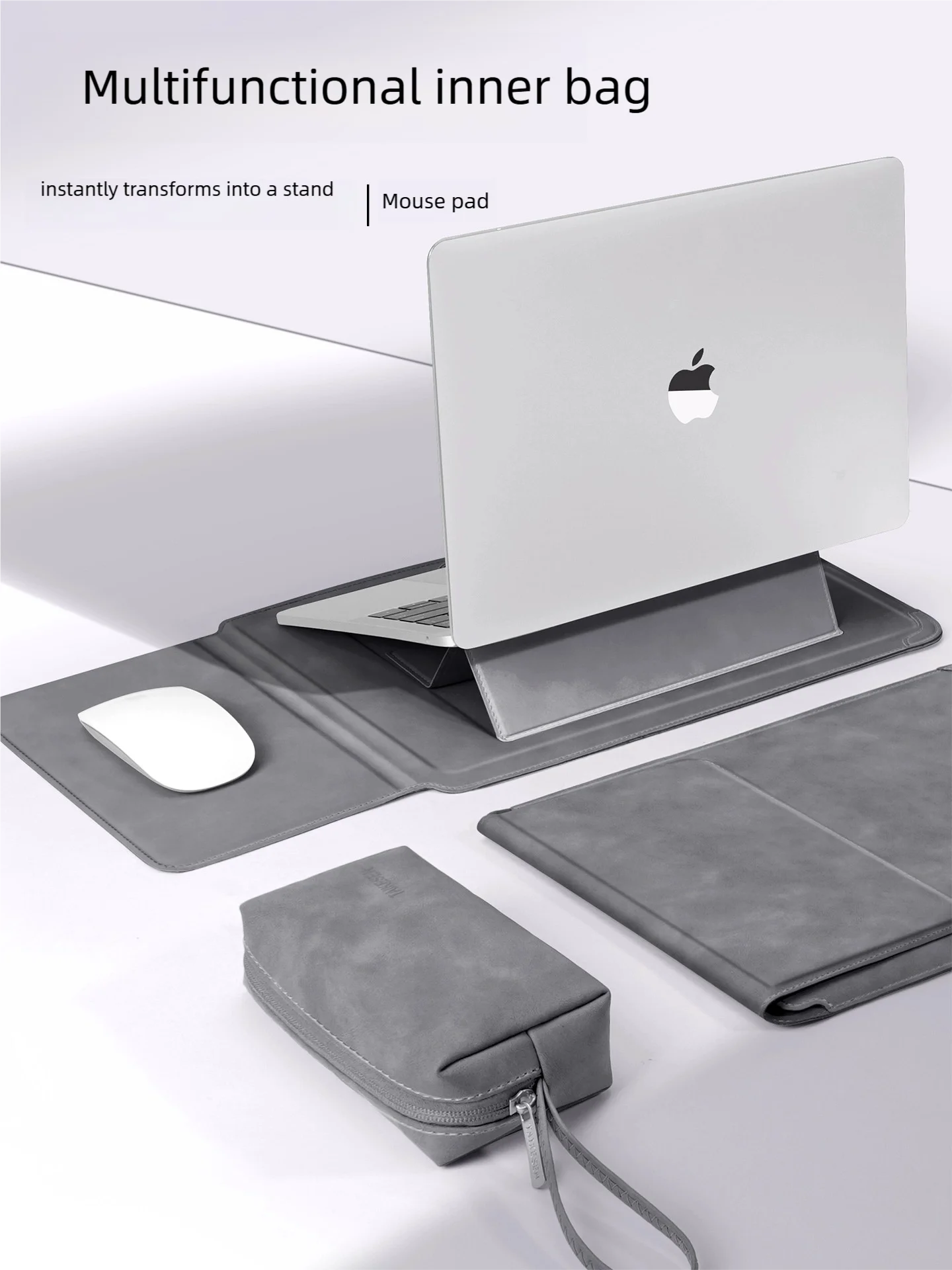 TAIKESEN Laptop Sleeve Case with Stand – PU, 13–16 Inch, for MacBook Air/Pro, Huawei, HP, Dell (Unisex)