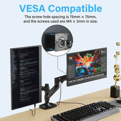 Amoudo 15.6" Portable Monitor – 1080P IPS, USB-C, Mini HDMI, VESA, Penhole Stand