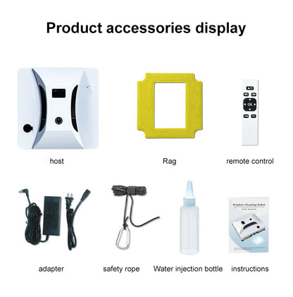 2024 Intelligent Window Cleaning Robot – Auto Water Spray, Remote Control