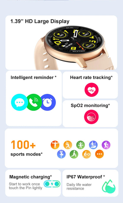 LIGE Bluetooth Smart Watch for Women – Custom Dial, Sport Fitness Tracker, iOS & Android (2026)