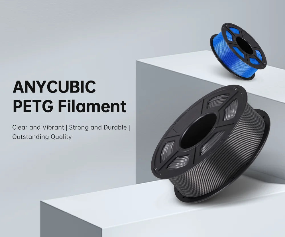 ANYCUBIC PETG / PLA 3D Printer Filament – 3KG, 1.75mm, For Kobra FDM Printers, Toy & Model Printing