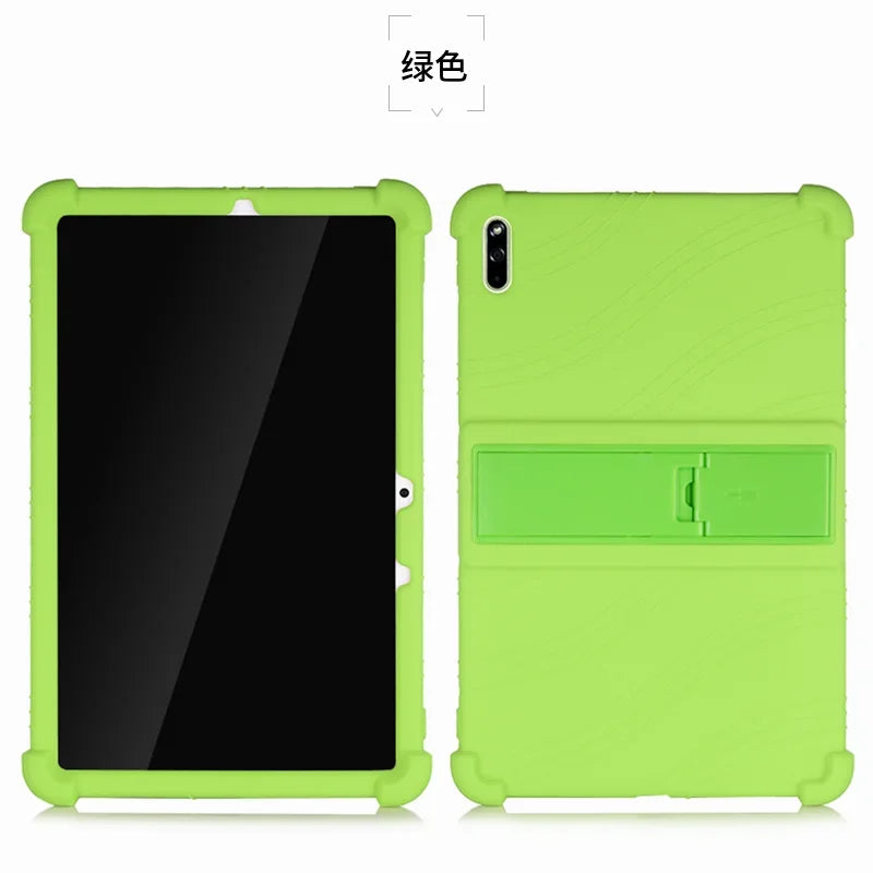 Shockproof silicone case for HUAWEI MatePad 10.4 inch BAH4-W09 tablet, with stand feature, designed by R.E.D. Shopping.