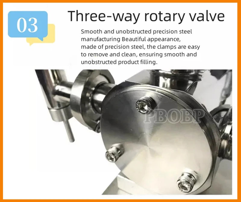 Pneumatic Paste & Liquid Filling Machine – Adjustable Cream Filler with 30L Hopper
