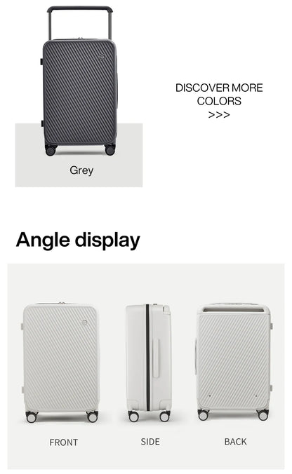 Mixi Wide Handle Hardside Suitcase M9276