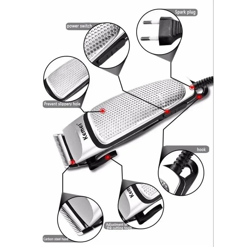 Kemei KM-4639 Professional Electric Hair Clipper – Low Noise Beard Trimmer & Haircut Tool
