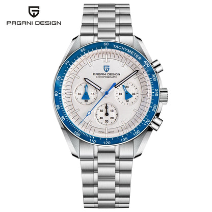 PAGANI DESIGN V5 Moon Men's Watch – Luxury Quartz Chronograph, Waterproof, Stainless Steel, 2026