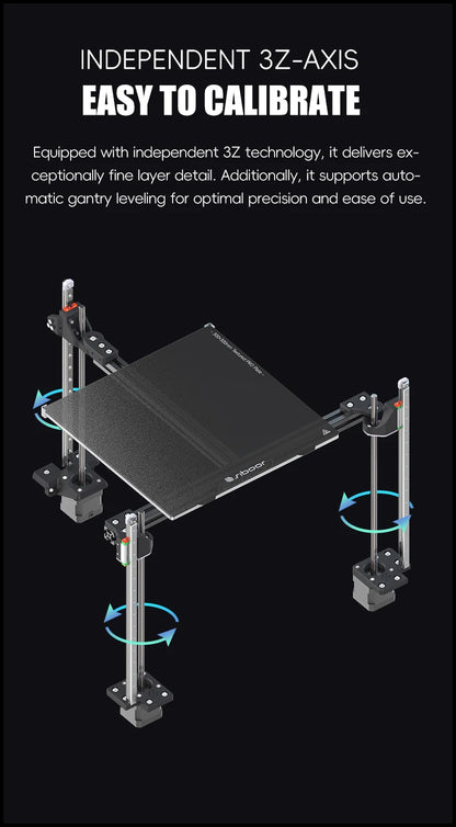 SIBOOR Voron Trident 3D Printer Kit – 4AWD, All HIWIN Rails, CNC Metal CoreXY