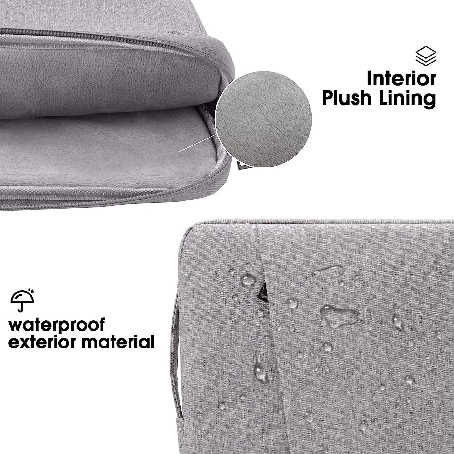 EGYAL Waterproof Laptop Sleeve Bag – 13.3–15.6" for MacBook Air/Pro, Lenovo, Dell, HP