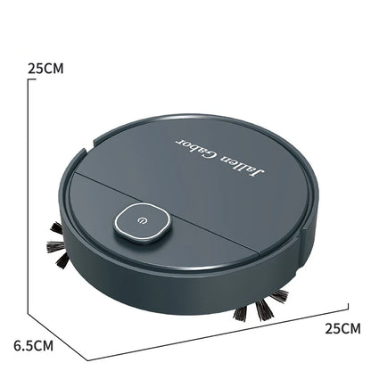 R.E.D. Shopping 3-in-1 smart sweeping robot vacuum cleaner for home, featuring wireless design and compact mini sweeper in action.