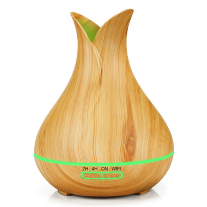 WiFi Smart Air Humidifier & Aroma Diffuser 400ml – Essential Oil, Wood Ball Design