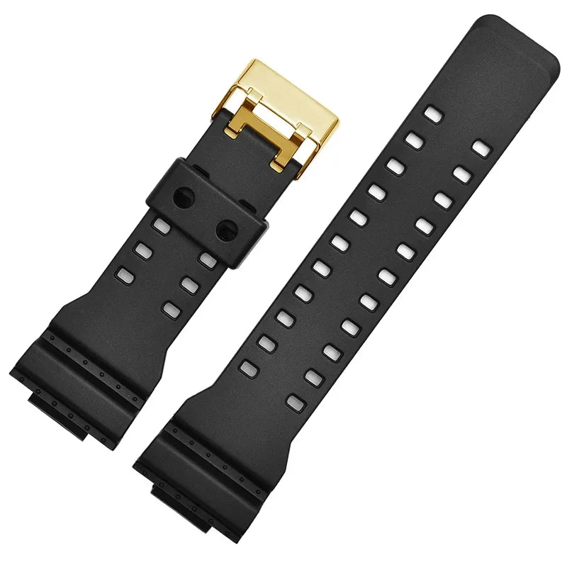 Silicone Replacement Watch Strap for Casio G-Shock GA-100/110/200/400/700 – 16mm Resin Band