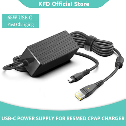 65W USB-C to ResMed AirMini CPAP Power Cable – 24V PD Charging Adapter for Travel