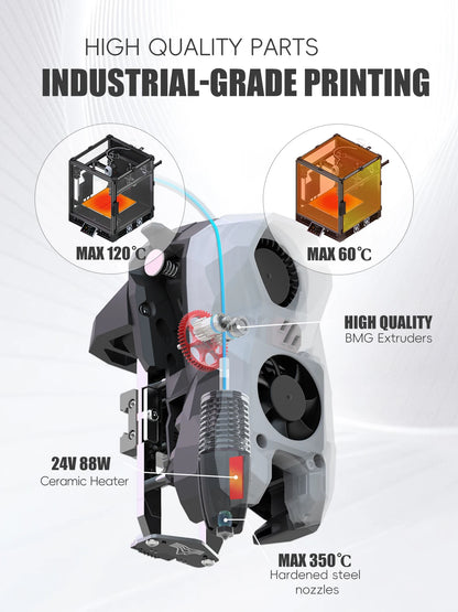 SIBOOR Voron Trident 3D Printer Kit – 4AWD, All HIWIN Rails, CNC Metal CoreXY