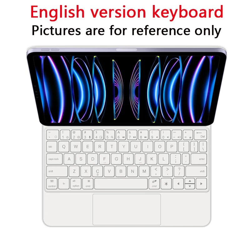 Magic Keyboard for iPad 11th Gen (A16) 2025 | Smart Case | Multi-Language | Black & White | 7 Languages