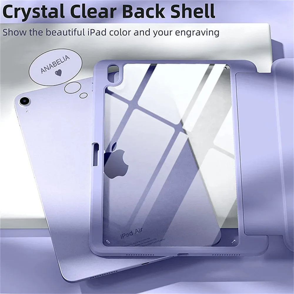 iPad Case with Pencil Slot – iPad 11th 2025, Air 11/13 M3, Pro, Mini 6/7, 10th Gen