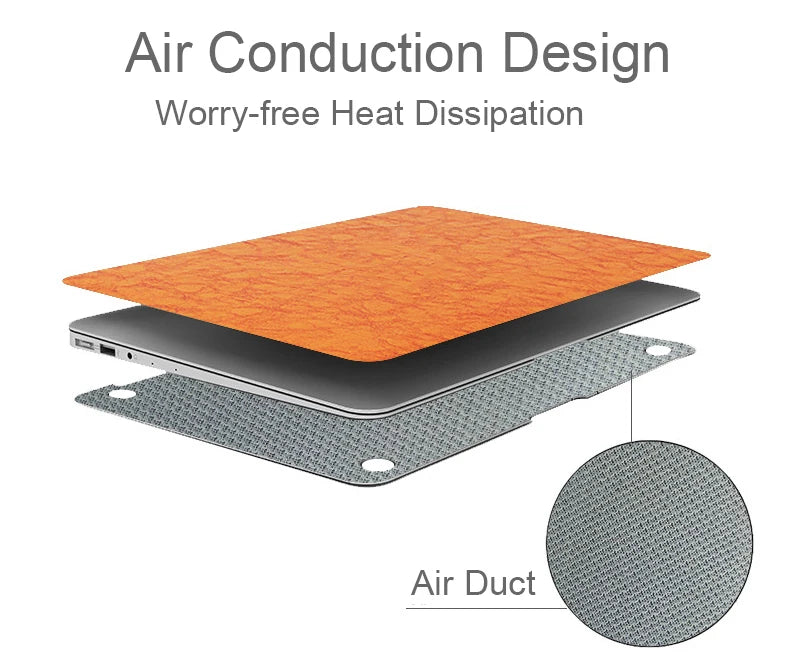 Anti-Scratch Waterproof Laptop Skin for MacBook Air 13 M1/M2, Pro 14/16 2021–2023 – PU Protector Film