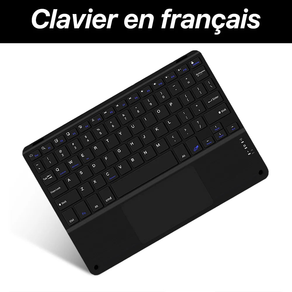 Bluetooth Wireless Keyboard with Touchpad for iPad, Tablet & Laptop