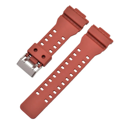 Silicone Replacement Watch Strap for Casio G-Shock GA-100/110/200/400/700 – 16mm Resin Band