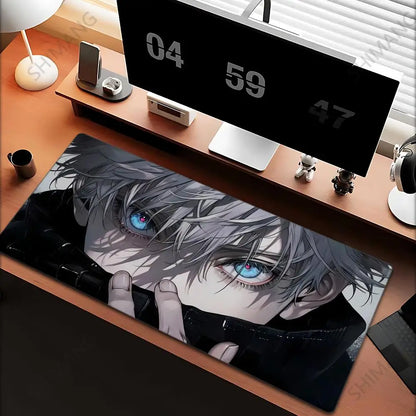 Jujutsu Kaisen Gojo Satoru Large Gaming Mouse Pad — Anime Desk Mat, Multiple Sizes