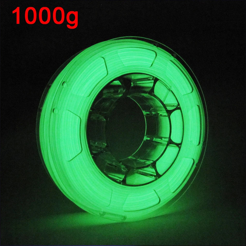 Glow-in-the-Dark PLA Filament – Luminous Purple, Green, Blue & Rainbow, 1.75mm for 3D Printers