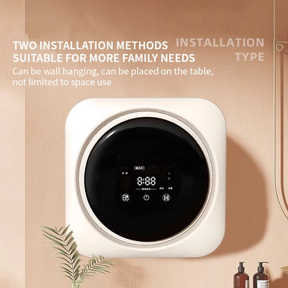Mini Drum Washing Machine with Dryer | Desktop & Wall Mounted | 220V EU