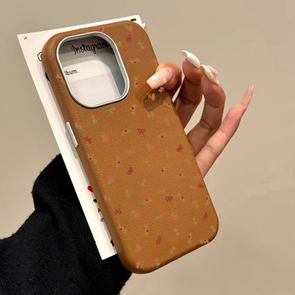 Retro Floral Leather Phone Case for Xiaomi Mi 11 Lite, 13T Pro, Poco X7, F6, X5 – Shockproof