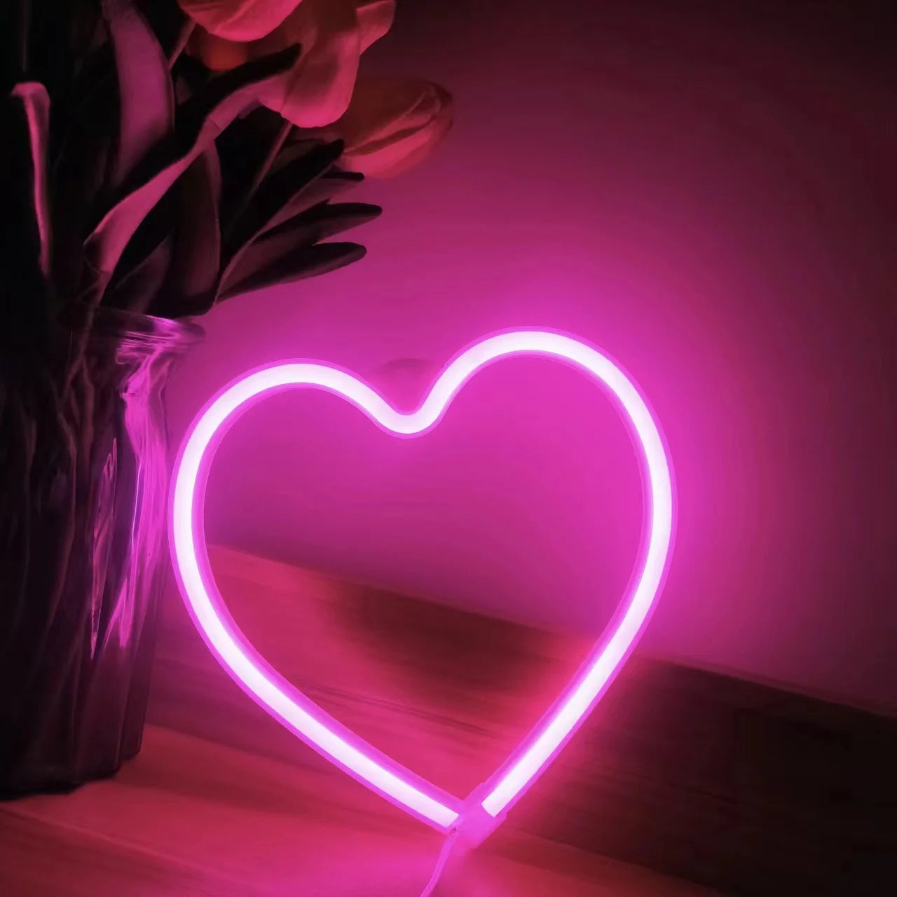 LED Neon Sign – USB/Battery Powered, Customizable, Bar & Bedroom Wall Decor