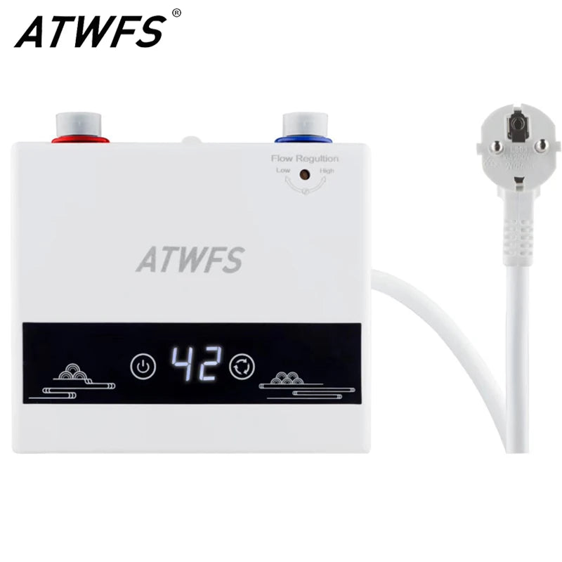 ATWFS Instant Electric Water Heater | Tankless | EU/Spain/Poland Plug