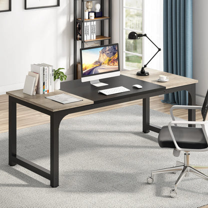 Tribesigns 70.8" Executive Office Desk | Large Computer Workstation