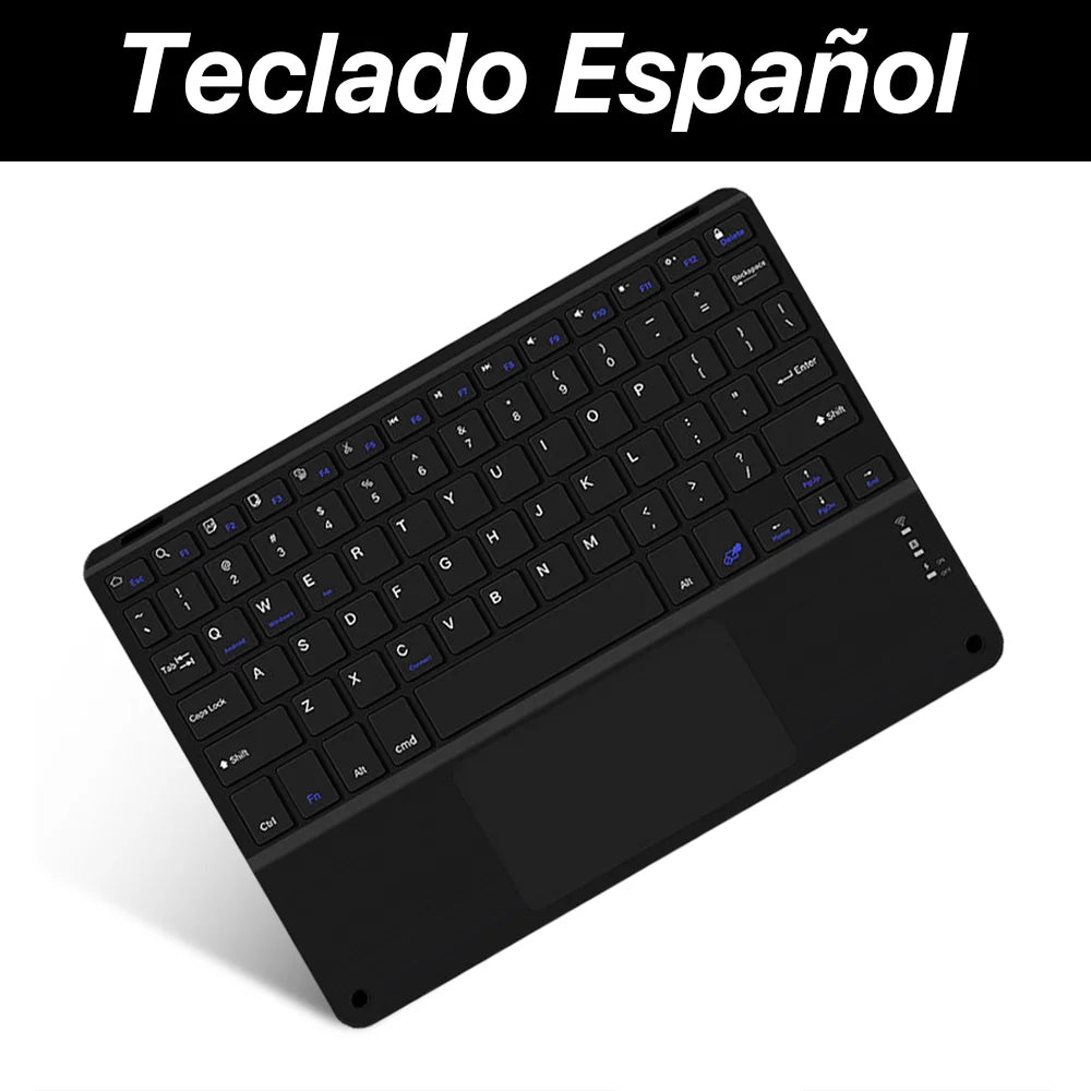 Bluetooth Wireless Keyboard with Touchpad for iPad, Tablet & Laptop