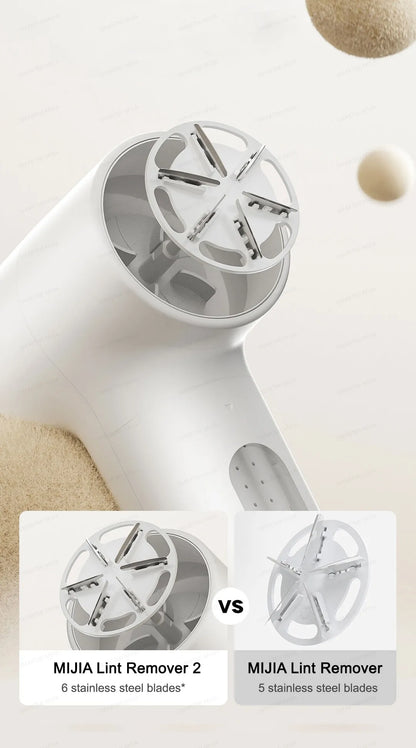 MIJIA Lint Remover 2 – Fabric Shaver with 6-Blade, 180min Battery, USB Rechargeable