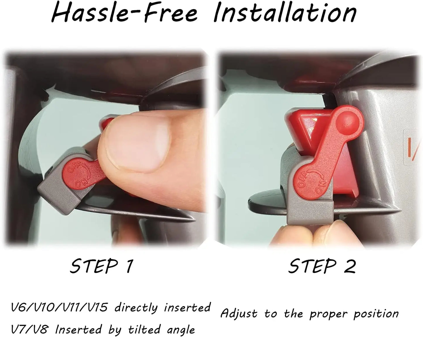 Trigger Lock Clip for Dyson V6 / V7 / V8 / V10 / V11 / V15 – Hands-Free Vacuum Switch Lock