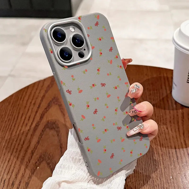 Retro Floral Leather Phone Case for Xiaomi Mi 11 Lite, 13T Pro, Poco X7, F6, X5 – Shockproof