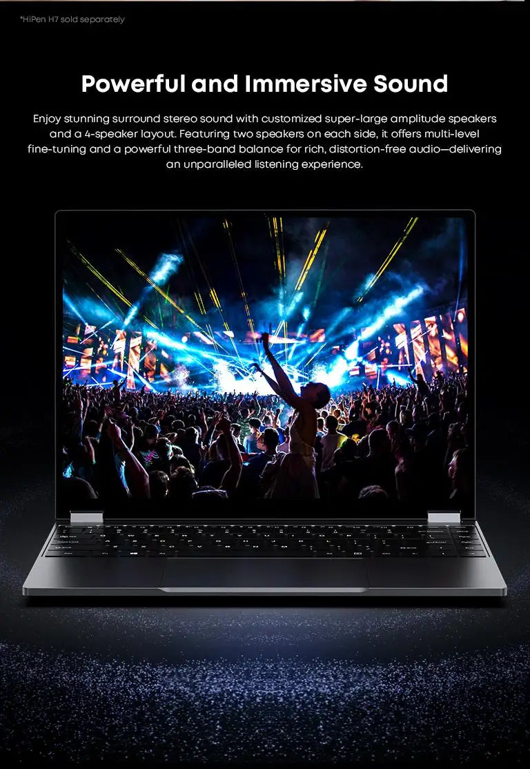 CHUWI FreeBook 2-in-1 Laptop – Intel N150, 13.4" 2.5K Touch, 16GB LPDDR5, 512GB SSD, WiFi 6, BT 5.2