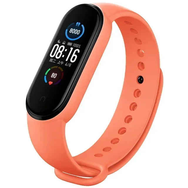 Silicone Watch Strap for Xiaomi Mi Band 3 4 5 6 7 | 24 Colors