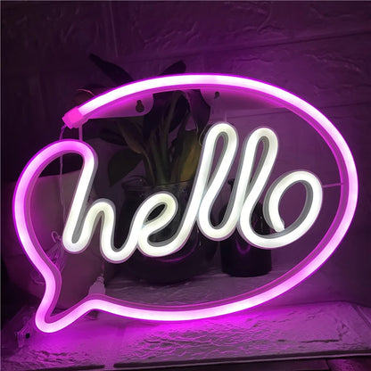 LED Neon Sign – USB/Battery Powered, Customizable, Bar & Bedroom Wall Decor