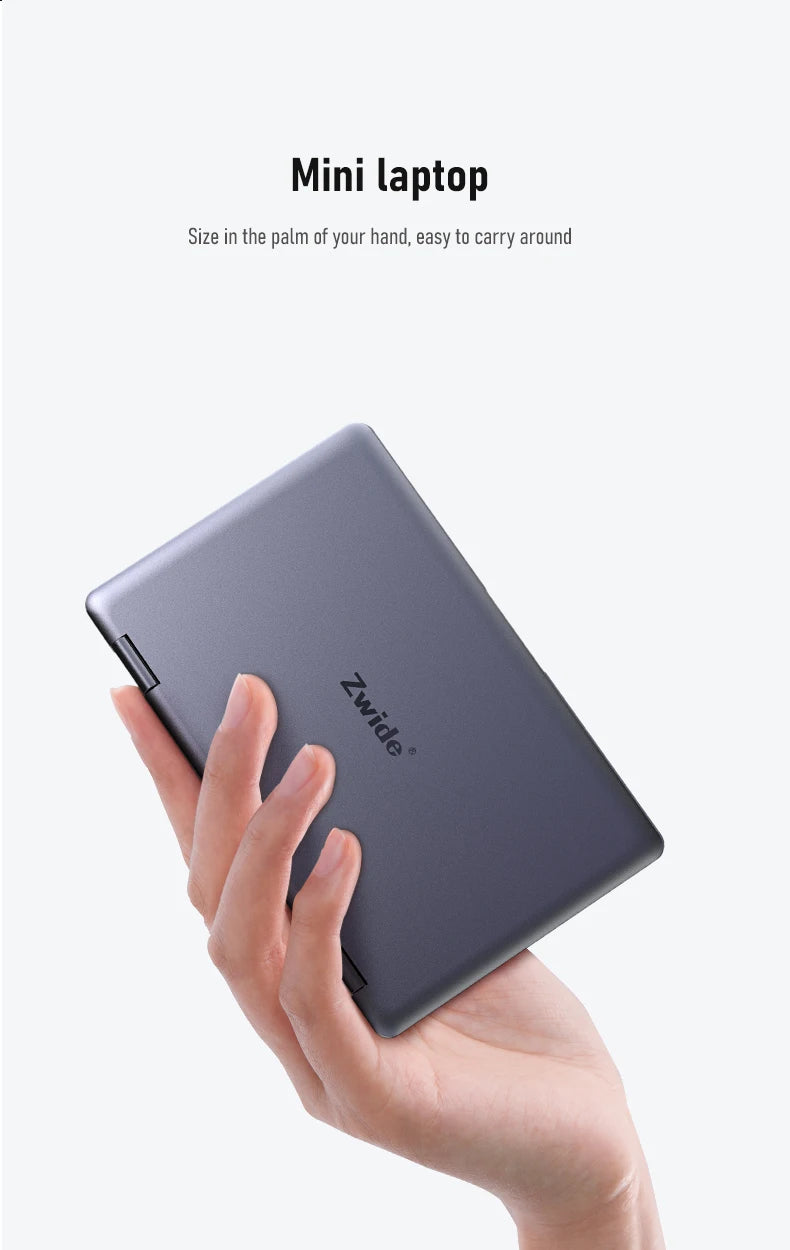 Zwide Pocket Book N8 Pro – 8" Yoga Mini Laptop, Intel i3-N305, 16GB LPDDR5, up to 2TB SSD, Windows 11