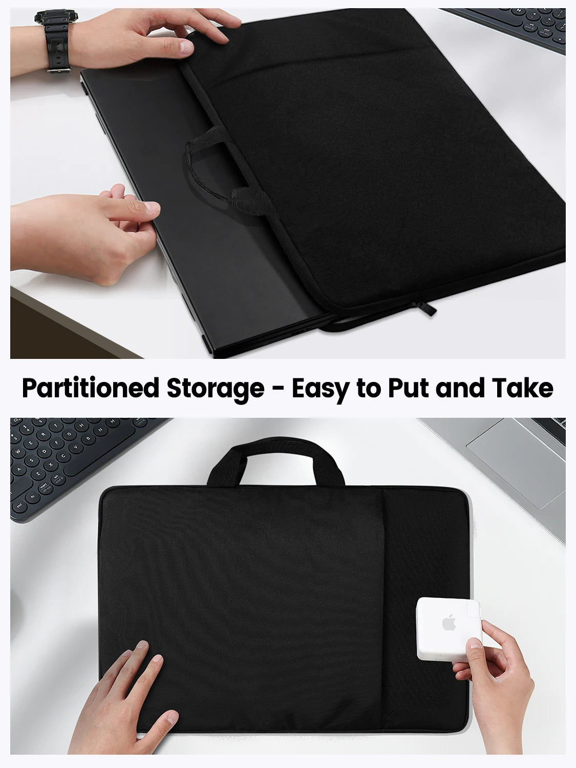 Waterproof Laptop Sleeve for Portable Monitor — 19"/22"/24", UPERFECT UMAX Compatible
