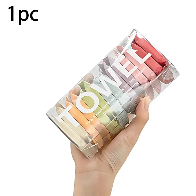 Compressed Disposable Face Towels – Individually Wrapped Travel Size