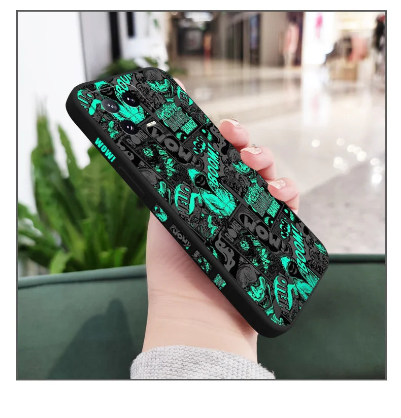 Blackened Clown Silicone Phone Case for Xiaomi Mi 11/12/13/14/15/17 Series