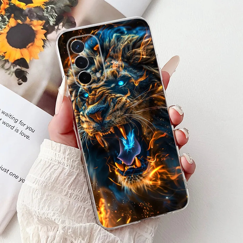 Luxury Painted Soft Silicone Case for Oppo A74 5G – Shockproof Back Cover