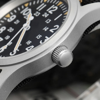 Militado ML05 Vintage Field Watch – 38mm, VH31 Sweep, Sapphire AR Crystal, Luminous
